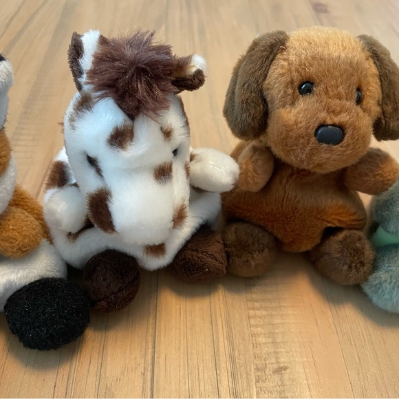 Aurora Palm Pals Bean Bags Lot Fox Horse Dog Alligator Moose Stuffed Animals - Picture 3 of 9